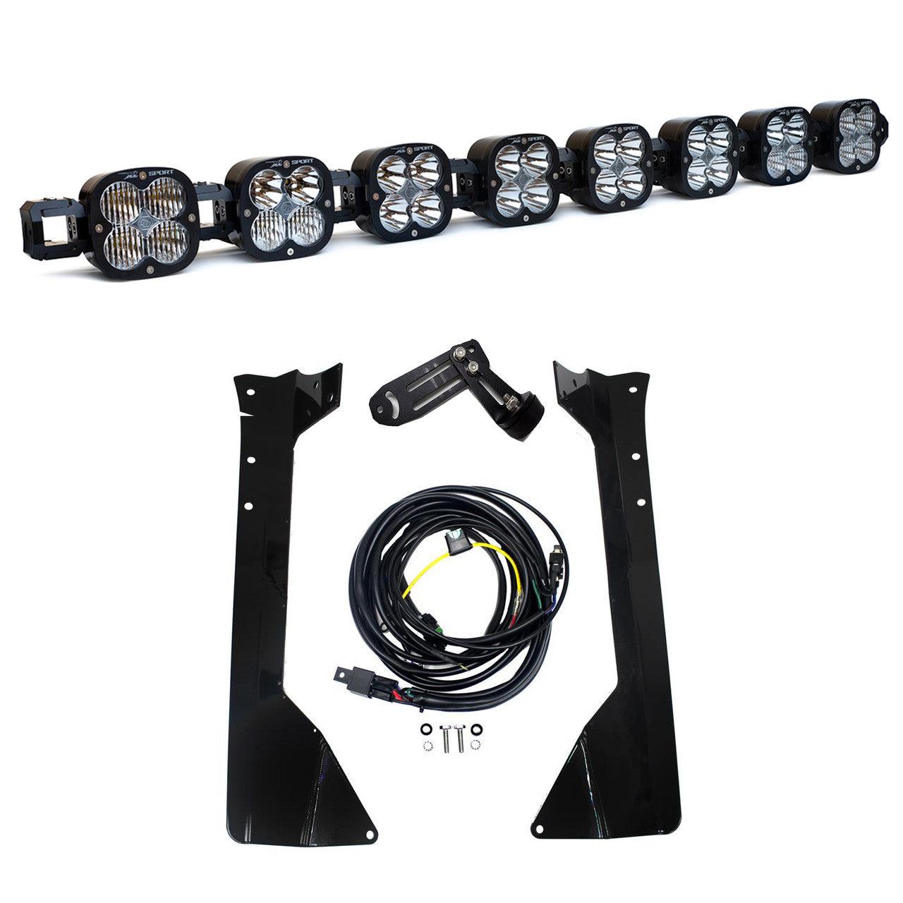 Baja Designs Jeep JK XL-Linkable 8-Light Roof Mount Light Kit - Jeep 2007-18 Wrangler JK - Apollo Off-Road