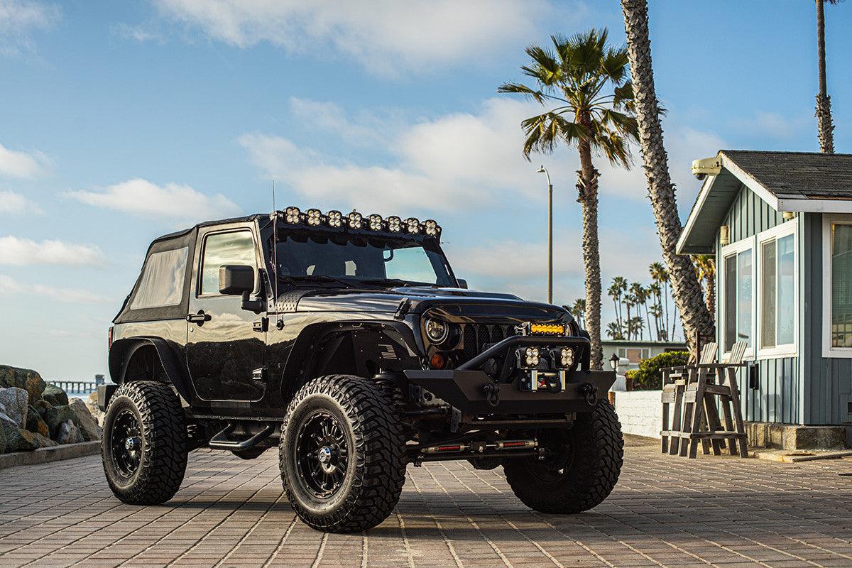 Baja Designs Jeep JK XL-Linkable 8-Light Roof Mount Light Kit - Jeep 2007-18 Wrangler JK - Apollo Off-Road