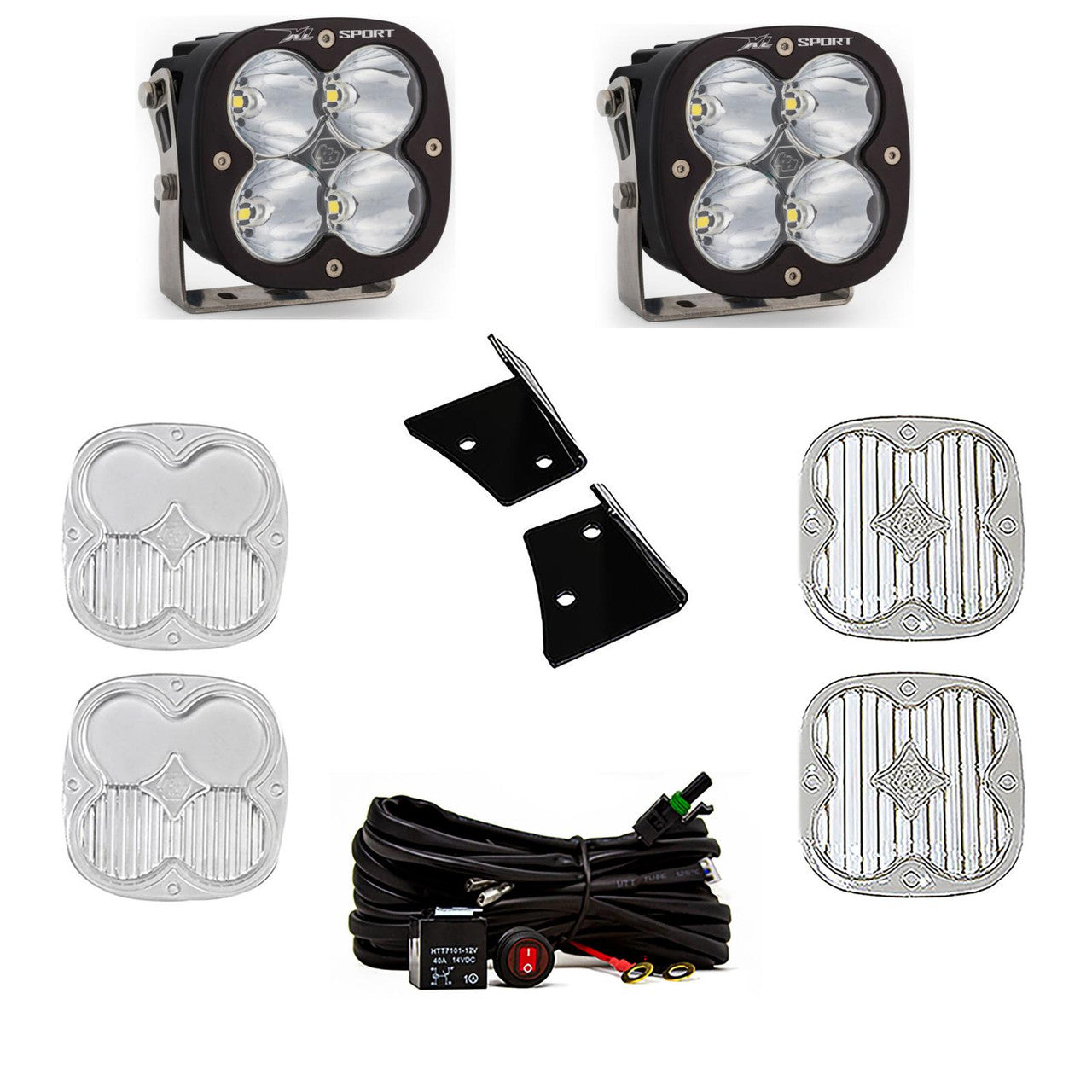 Baja Designs Jeep JK XL Sport A-Pillar Light Kit - Jeep 2007-18 Wrangler JK - Apollo Off-Road