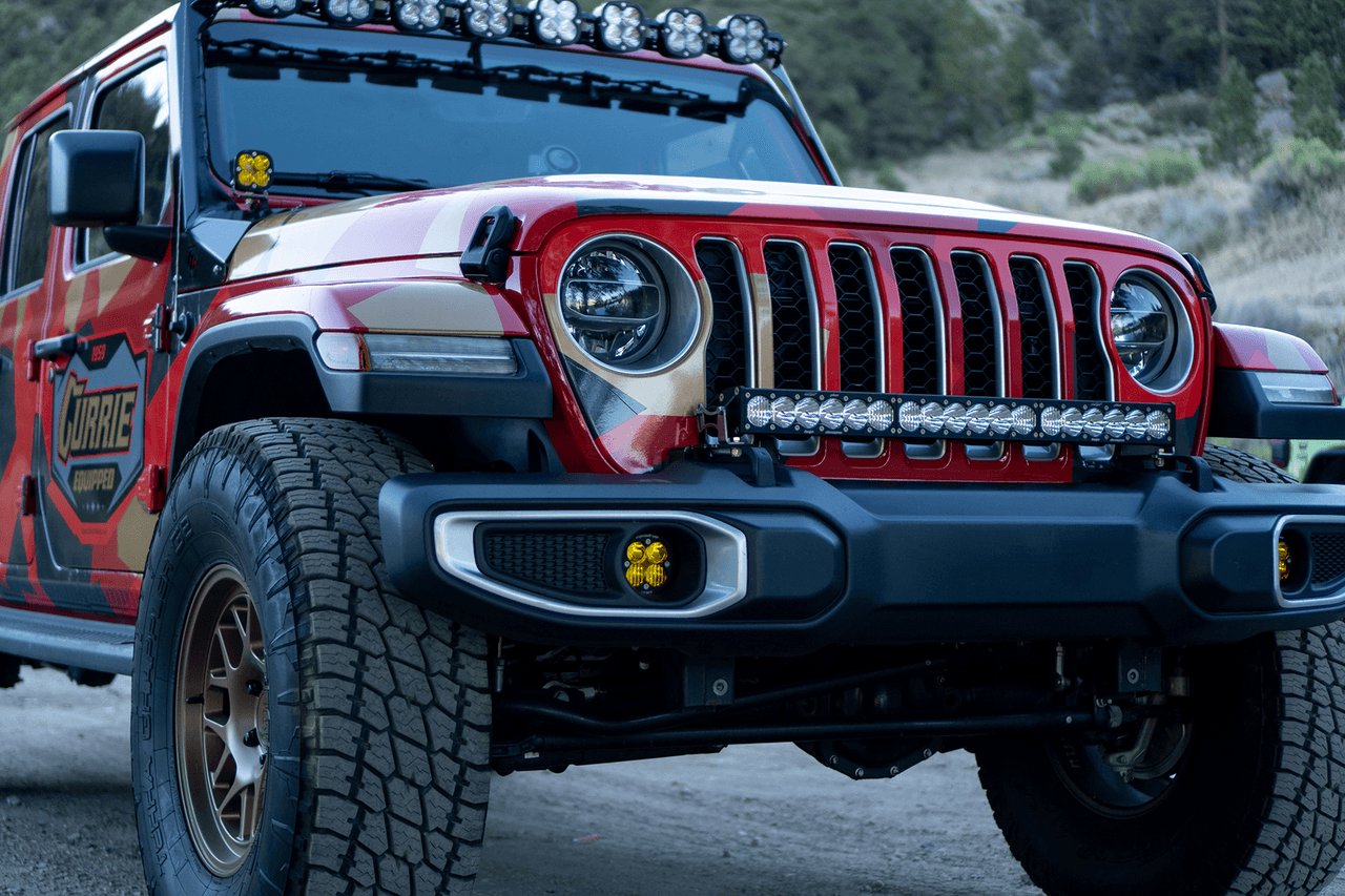 Baja Designs Jeep JL-JT LP4 Pro Bumper Light Kit - Jeep 2020-22 Gladiator, 2018-22 Wrangler JL w- OE Plastic Bumper - Apollo Off-Road