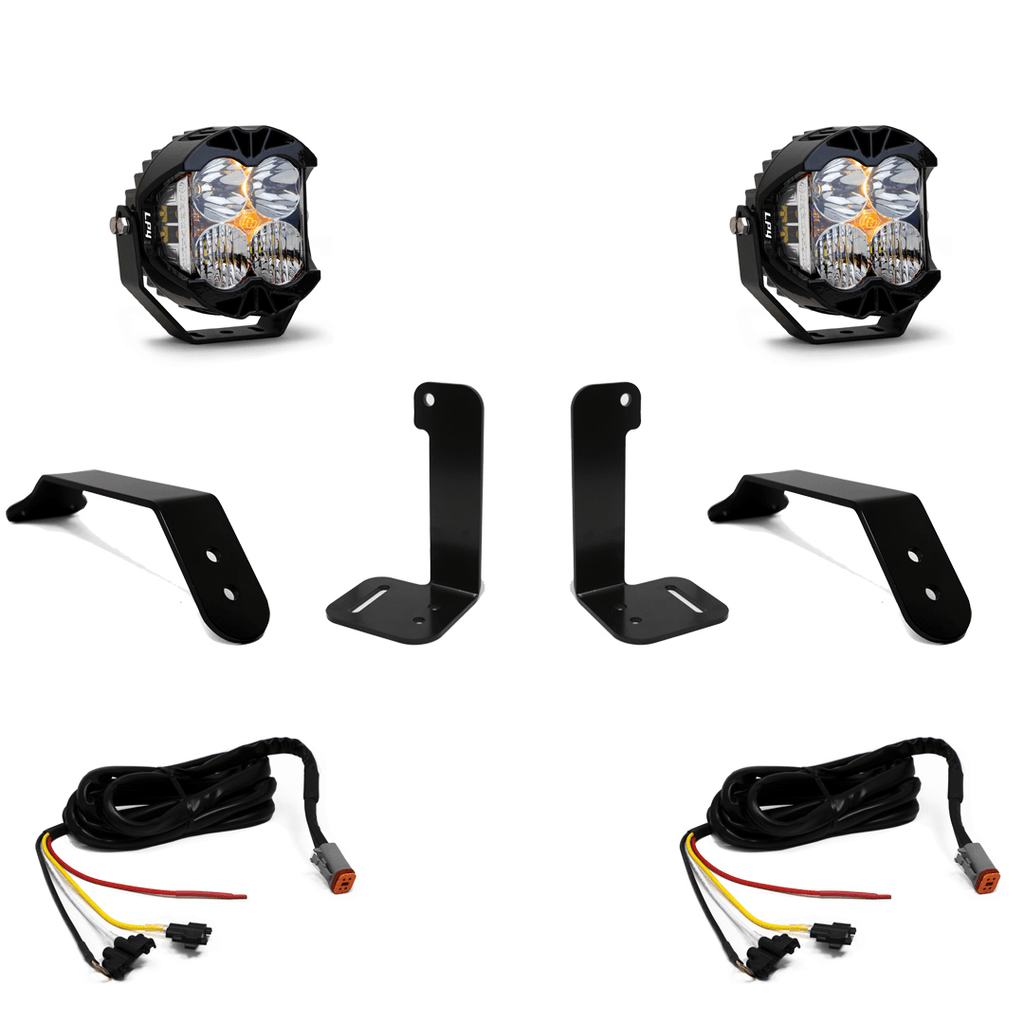 Baja Designs Jeep JL-JT LP4 Pro Bumper w-Upfitter Light Kit - Jeep 2020-22 Gladiator, 2018-22 Wrangler JL w- OE Plastic Bumper - Apollo Off-Road