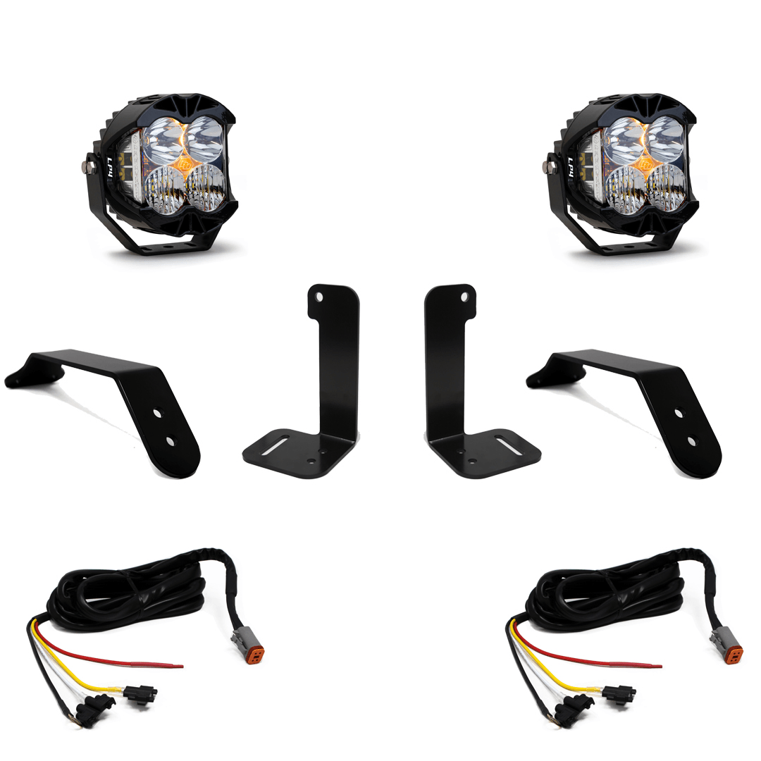 Baja Designs Jeep JL-JT LP4 Pro Bumper w-Upfitter Light Kit - Jeep 2020-22 Gladiator, 2018-22 Wrangler JL w- OE Plastic Bumper - Apollo Off-Road