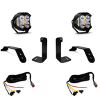 Baja Designs Jeep JL-JT LP4 Pro Bumper w-Upfitter Light Kit - Jeep 2020-22 Gladiator, 2018-22 Wrangler JL w- OE Plastic Bumper - Apollo Off-Road