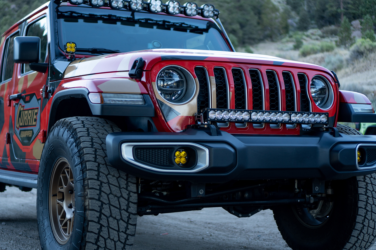 Baja Designs Jeep JL-JT LP6 Pro Bumper Light Kit - Jeep 2020-22 Gladiator, 2018-22 Wrangler JL w- OE Plastic Bumper - Apollo Off-Road