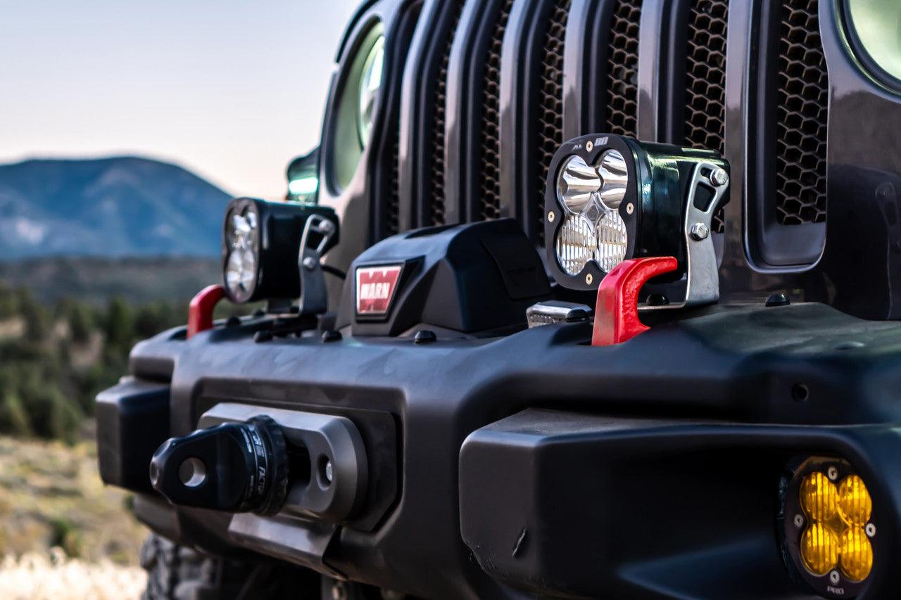 Baja Designs Jeep JL-JT LP6 Pro Bumper Light Kit - Jeep 2020-22 Gladiator, 2018-22 Wrangler JL w-OE Steel Bumper - Apollo Off-Road
