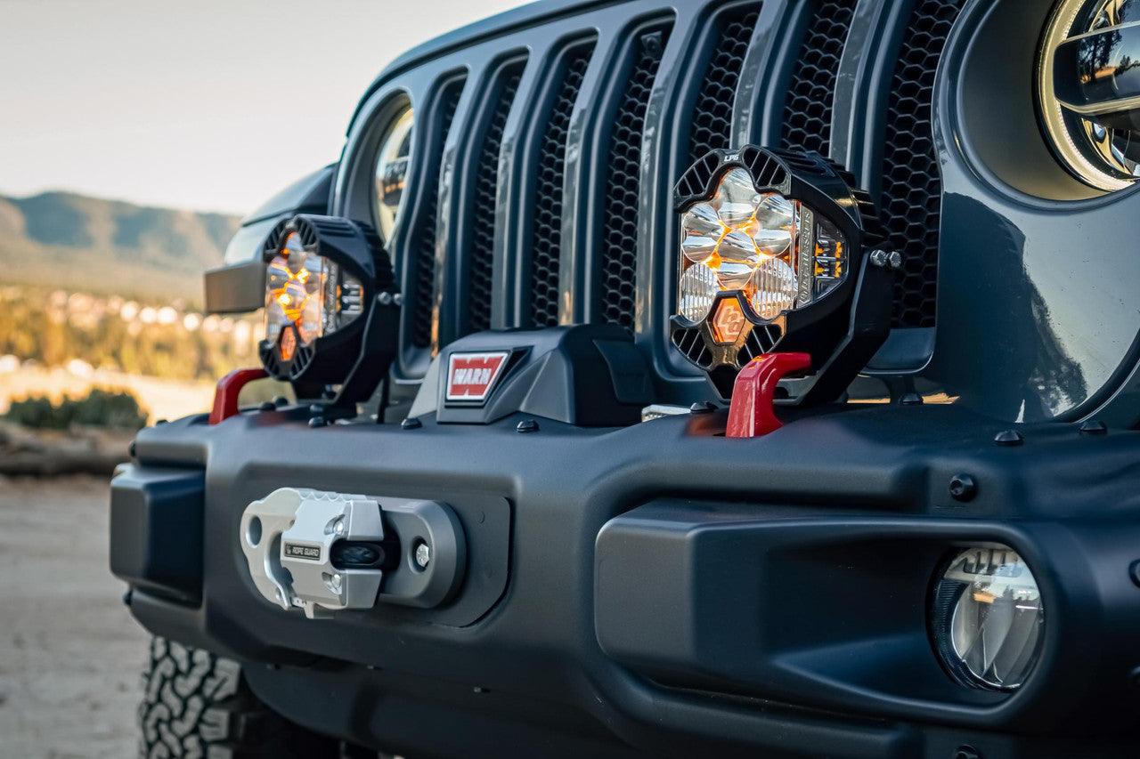 Baja Designs Jeep JL-JT LP6 Pro Bumper Light Kit - Jeep 2020-22 Gladiator, 2018-22 Wrangler JL w-OE Steel Bumper - Apollo Off-Road