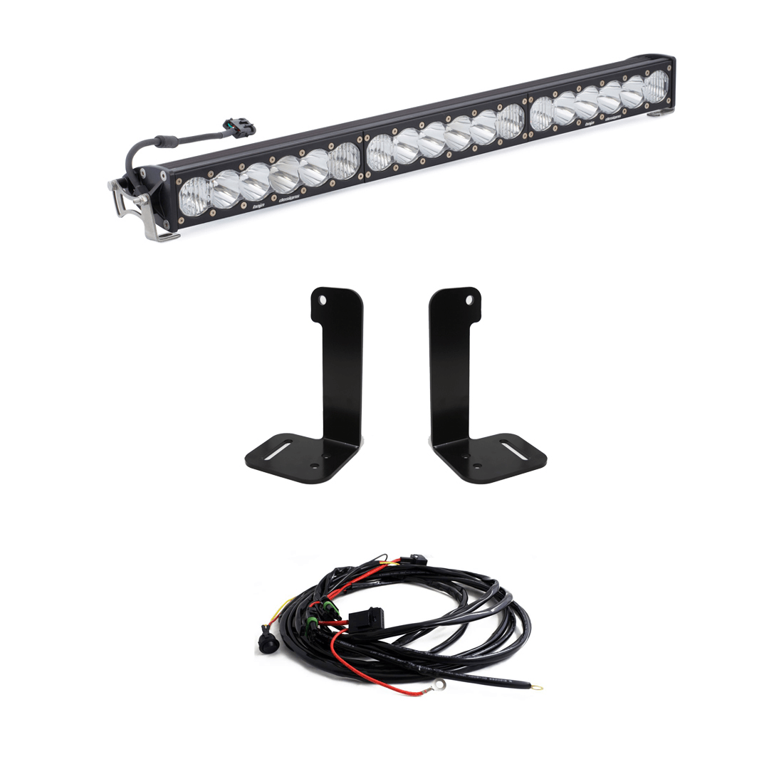 Baja Designs Jeep JL-JT OnX6+ 30 Inch Bumper Light Kit - Jeep 2020-22 Gladiator, 2018-22 Wrangler JL w- OE Plastic Bumper - Apollo Off-Road