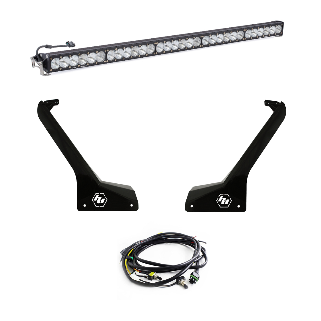 Baja Designs Jeep JL-JT OnX6+ 50 Inch Roof Mount Light Kit - Jeep 2020-22 Gladiator, 2018-22 Wrangler JL Exc. Rubicon 392 - Apollo Off-Road