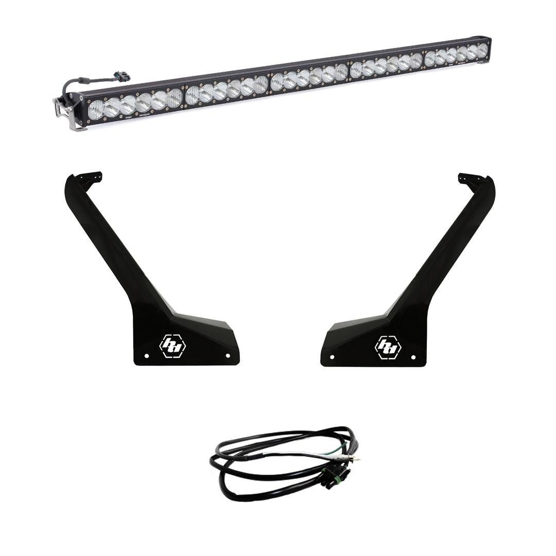 Baja Designs Jeep JL-JT OnX6+ 50 Inch Roof Mount w-Upfitter Light Kit - Jeep 2020-22 Gladiator, 2018-22 Wrangler JL Exc. Rubicon 392 - Apollo Off-Road