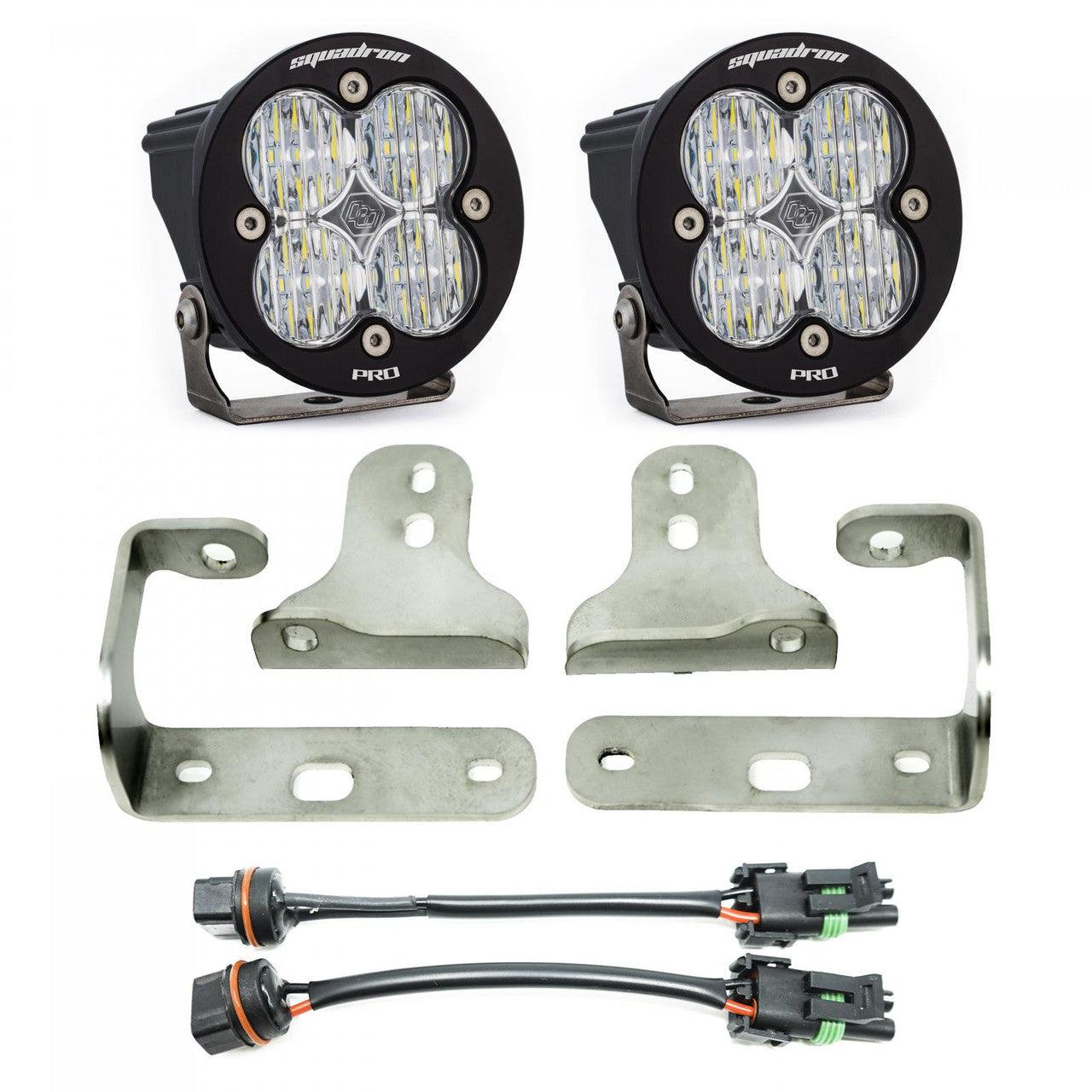 Baja Designs Jeep JL-JT Squadron-R Pro Fog Pocket Light Kit- Jeep 2020-22 Gladiator, 2018-22 Wrangler JL w- OE Sport Bumper - Apollo Off-Road