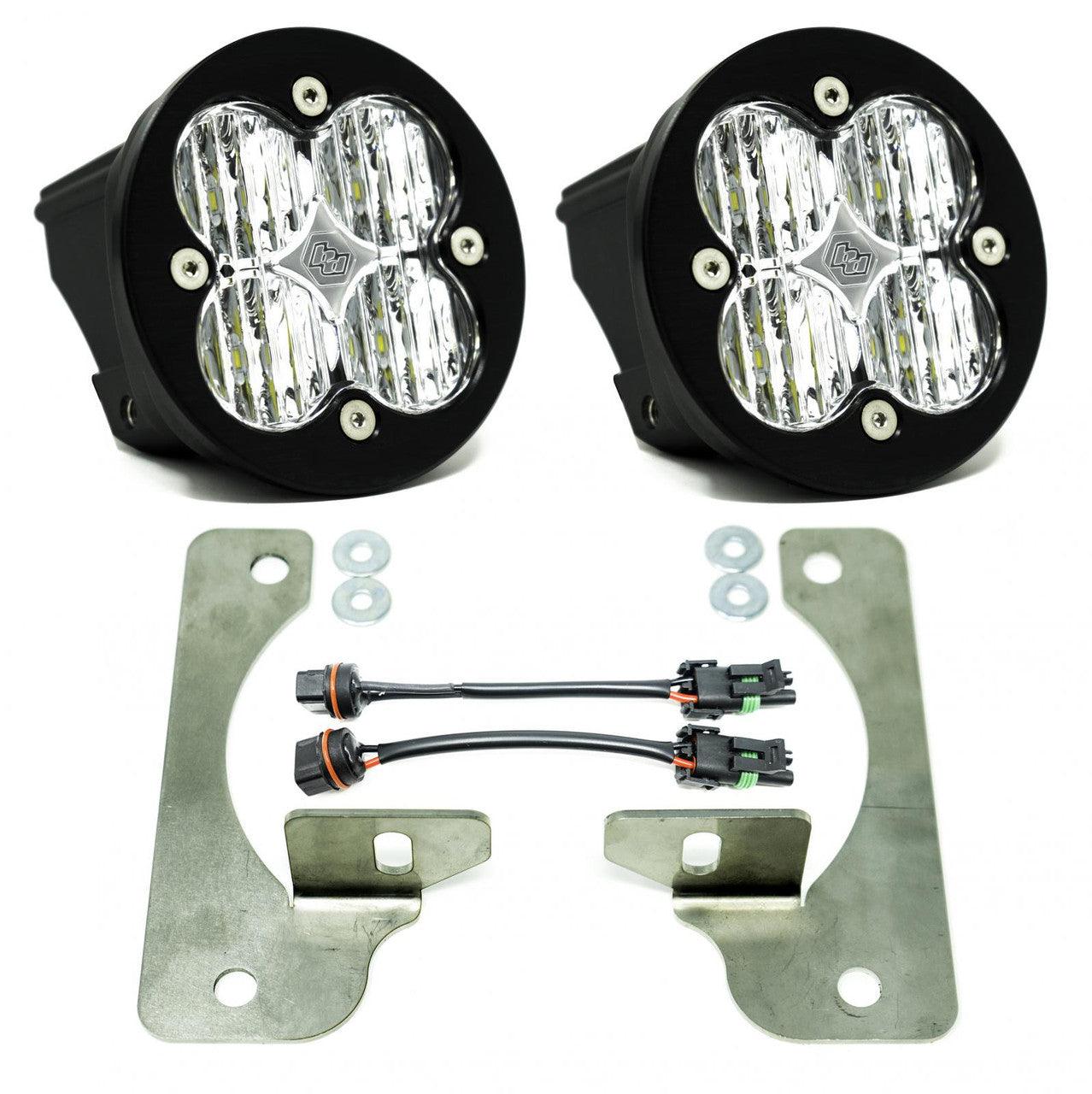 Baja Designs Jeep JL-JT Squadron-R SAE Fog Pocket Light Kit - Jeep 2020-22 Gladiator, 2018-22 Wrangler JL, w- OE Rubicon Bumper - Apollo Off-Road