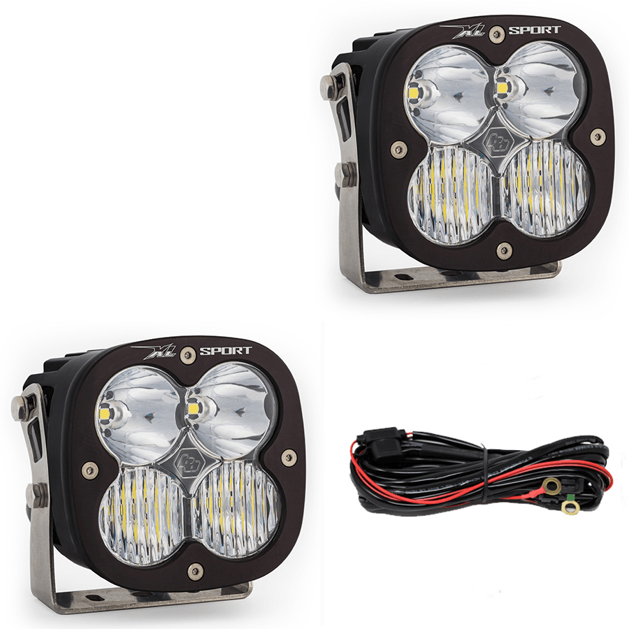 Baja Designs Jeep JL-JT XL Sport Bumper Light Kit - Jeep 2020-22 Gladiator, 2018-22 Wrangler JL w- OE Steel Bumper - Apollo Off-Road