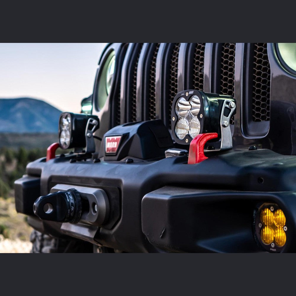 Baja Designs Jeep JL-JT XL80 Bumper Light Kit - Jeep 2020-22 Gladiator, 2018-22 Wrangler JL w-OE Steel Bumper - Apollo Off-Road