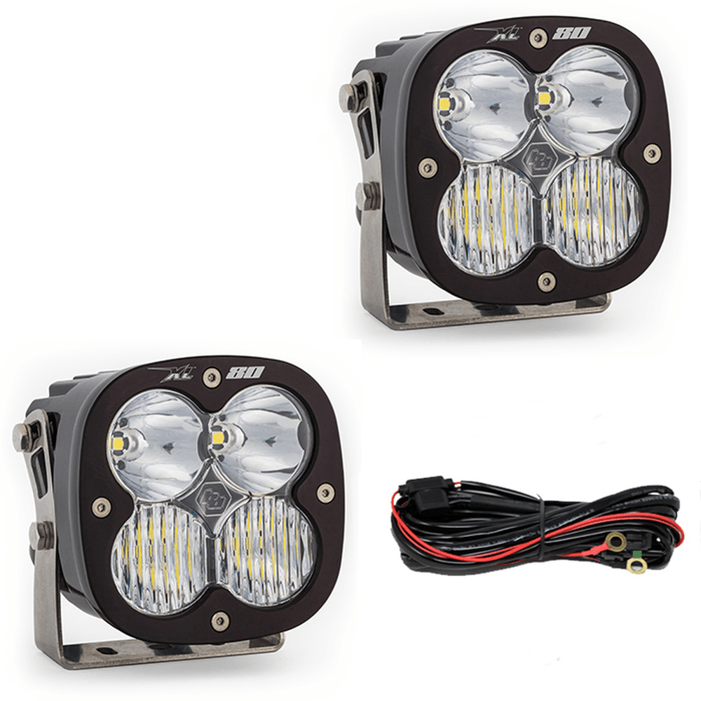 Baja Designs Jeep JL-JT XL80 Bumper Light Kit - Jeep 2020-22 Gladiator, 2018-22 Wrangler JL w-OE Steel Bumper - Apollo Off-Road