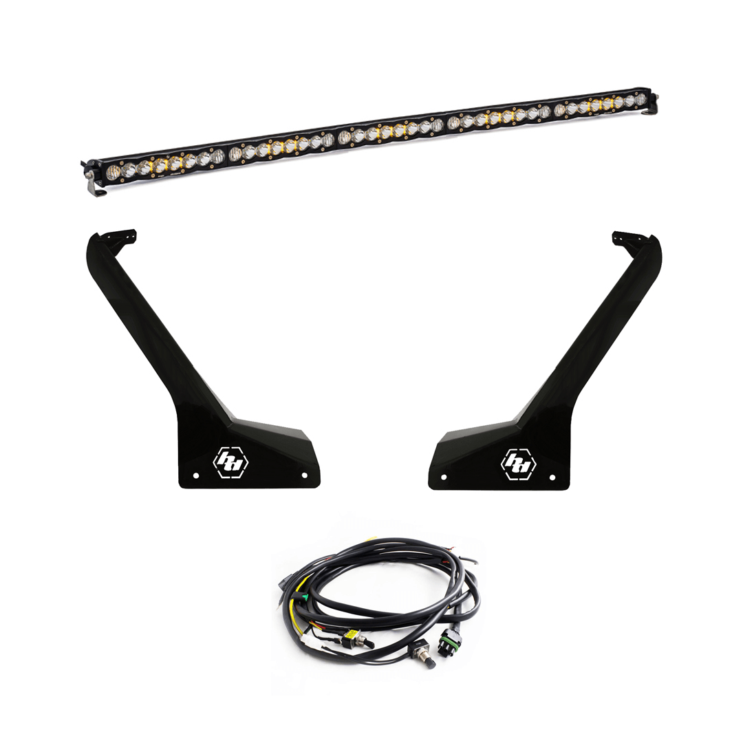 Baja Designs JL-JT S8 50 Inch Roof Mount Light Kit - Jeep 2020-22 Gladiator, 2018-22 Wrangler JL Exc. Rubicon 392 - Apollo Off-Road