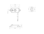Baja Designs LED Dome Light w-Switch, Blue - Apollo Off-Road