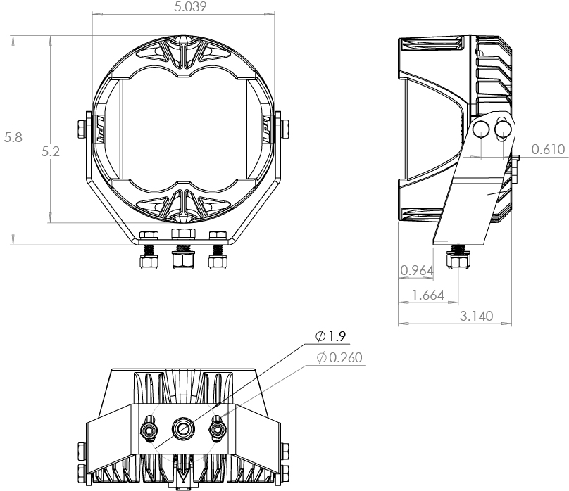 Baja Designs LP4 Pro LED Light Pair, Driving-Combo Pattern, Amber - Apollo Off-Road