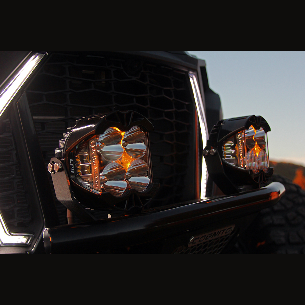 Baja Designs LP4 Pro LED Light Pair, Driving-Combo Pattern, Clear - Apollo Off-Road