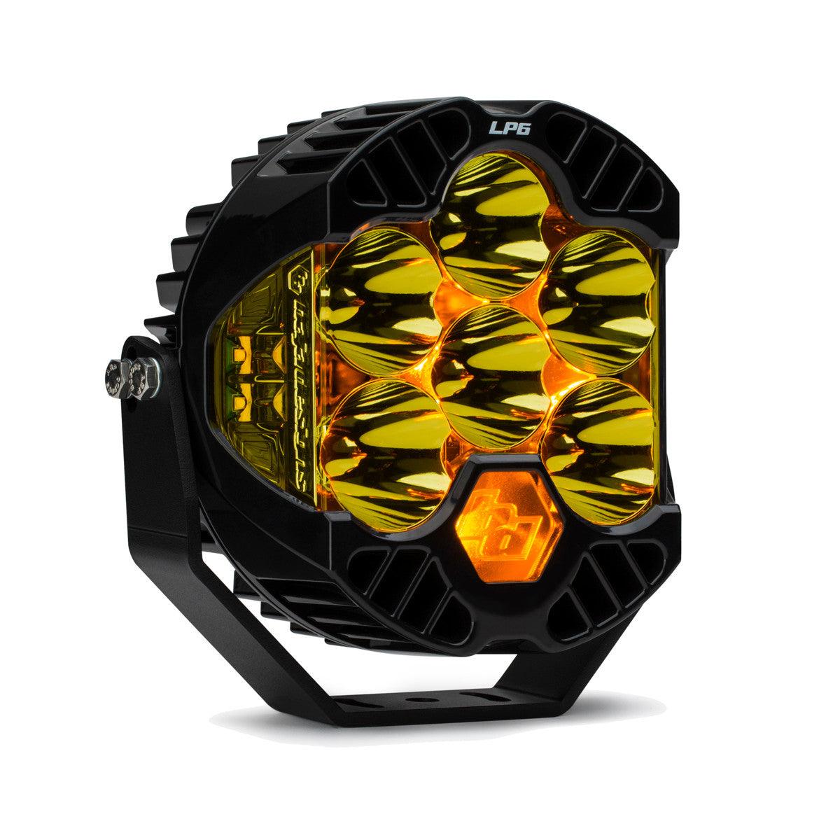 Baja Designs LP6 Pro LED Light, Spot Pattern, Amber - Apollo Off-Road