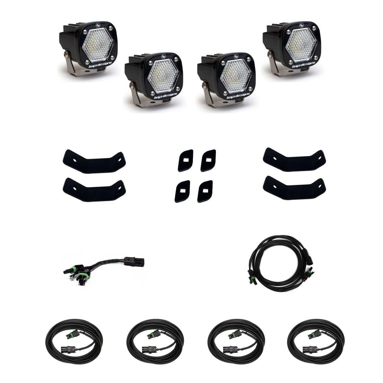 Baja Designs Mercedes S1 Roof Rack Rail Kit - Mercedes-Benz 2019-22 Sprinter 1500-2500-3500 - Apollo Off-Road