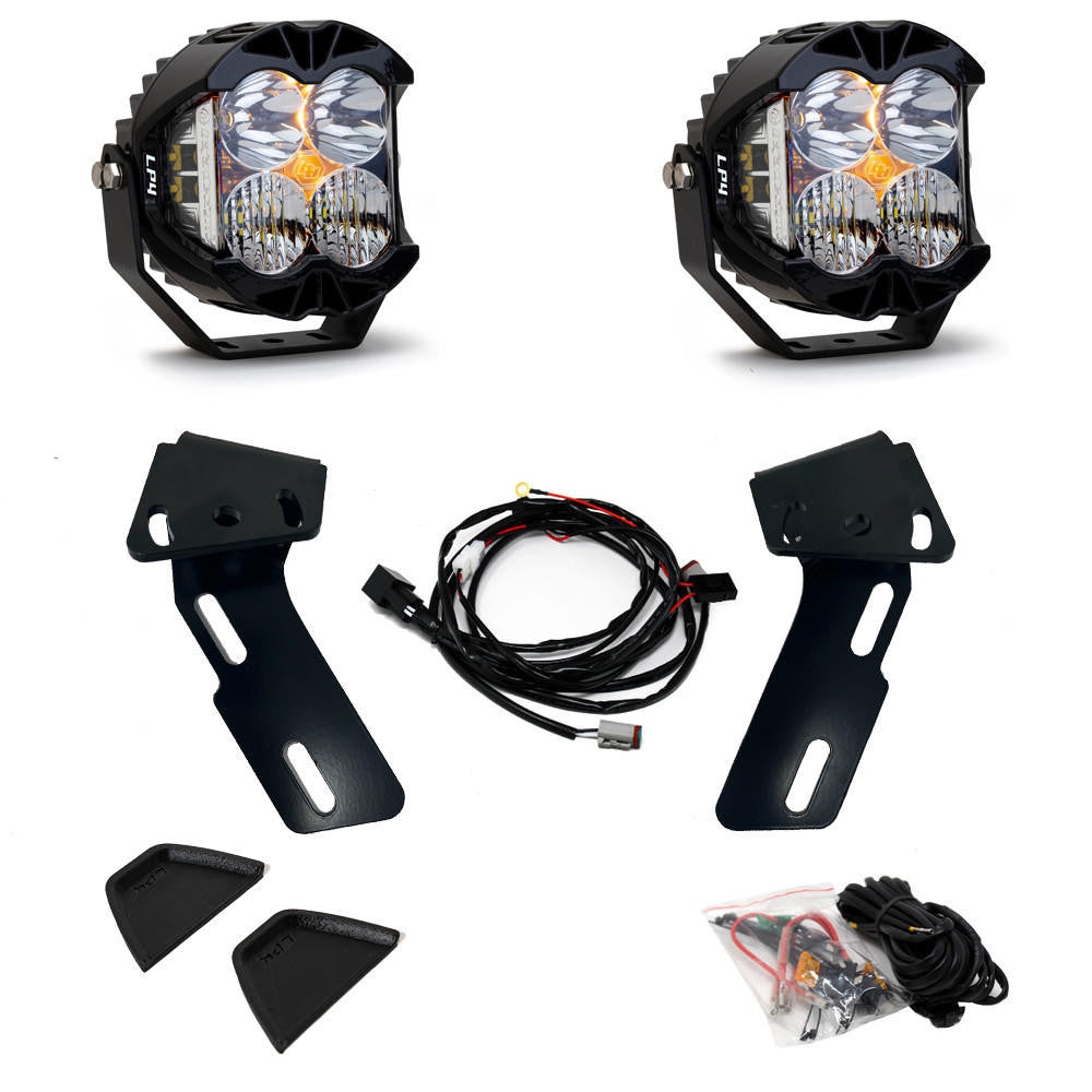Baja Designs Mercedes Sprinter Van LP4 A-Pillar Kit Mercedes 2014-2018 Sprinter Van, Driving-Combo, Clear - Apollo Off-Road