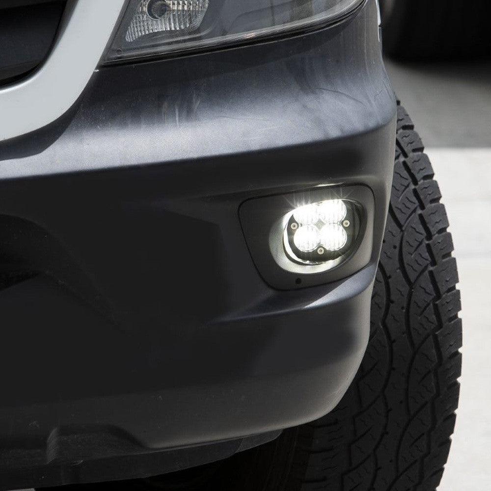 Baja Designs Mercedes Squadron Sport Amber Fog Pocket Light Kit - Mercedes-Benz 2019-22 Sprinter 1500-2500-3500 - Apollo Off-Road