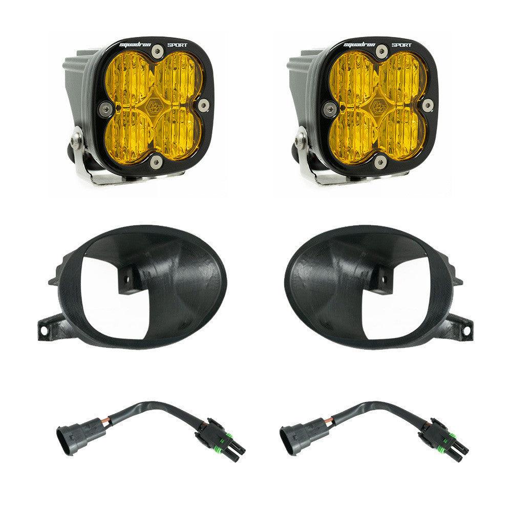 Baja Designs Mercedes Squadron Sport Amber Fog Pocket Light Kit - Mercedes-Benz 2019-22 Sprinter 1500-2500-3500 - Apollo Off-Road