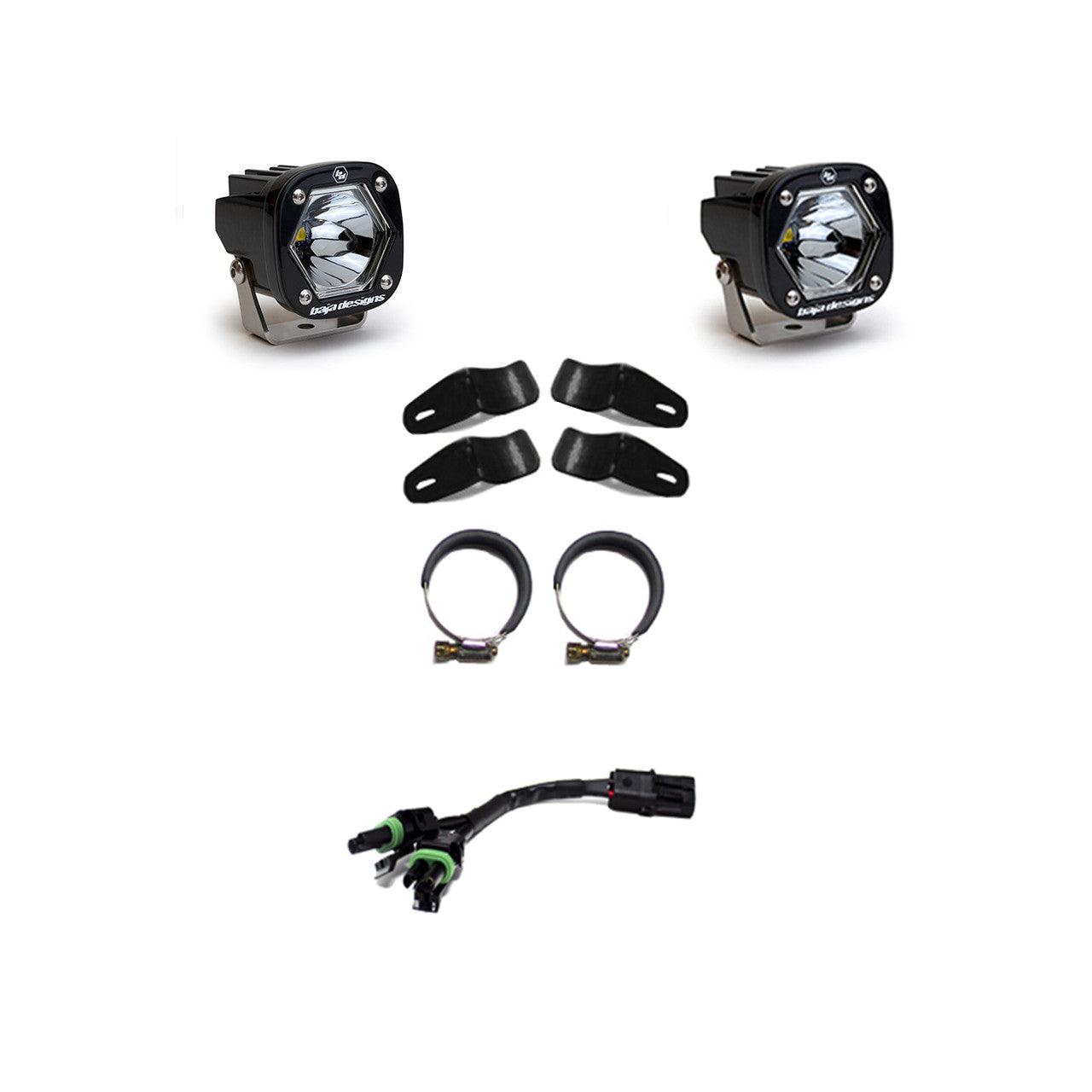 Baja Designs Moto S1 Light Kit, Spot Pattern, Clear, EFI Battery Type - Apollo Off-Road