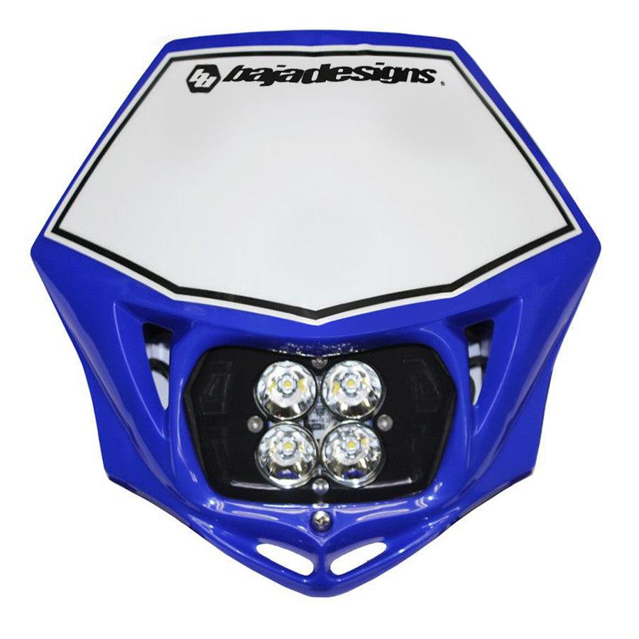 Baja Designs Motorcycle Squadron Sport (A-C) Headlight Kit w- Blue Shell, Spot Pattern - Apollo Off-Road