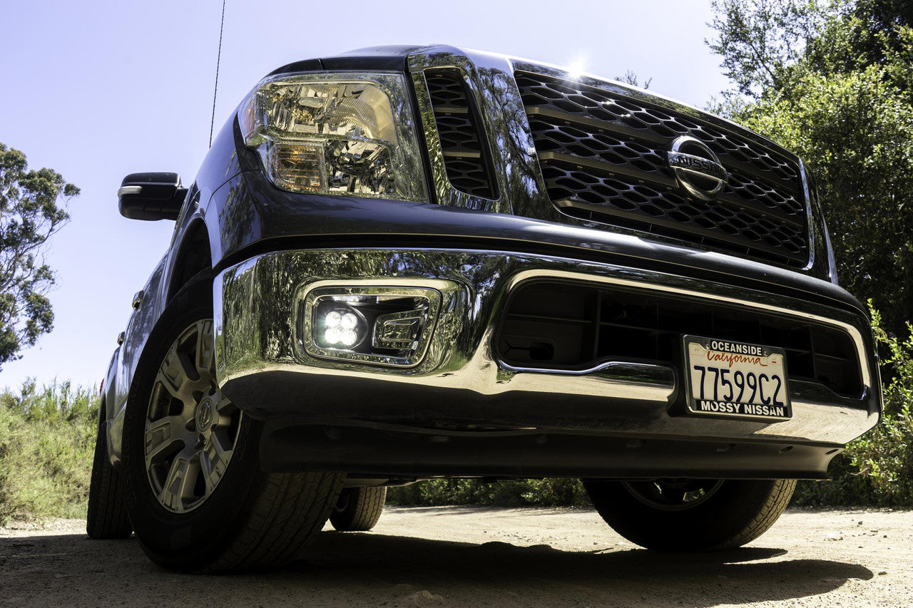 Baja Designs Nissan Squadron-R Sport Fog Pocket Light Kit - Nissan 2016-19 Titan - Apollo Off-Road