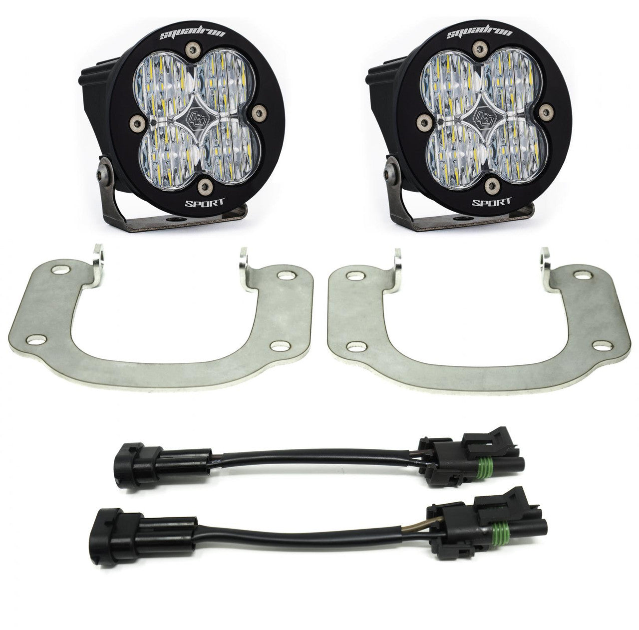 Baja Designs Nissan Squadron-R Sport Fog Pocket Light Kit - Nissan 2016-19 Titan - Apollo Off-Road