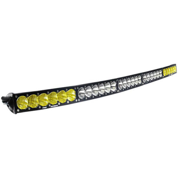 Baja Designs OnX6 Arc Dual Control LED Light Bar, Driving-Combo Pattern, Amber-White, 50 Inch - Apollo Off-Road