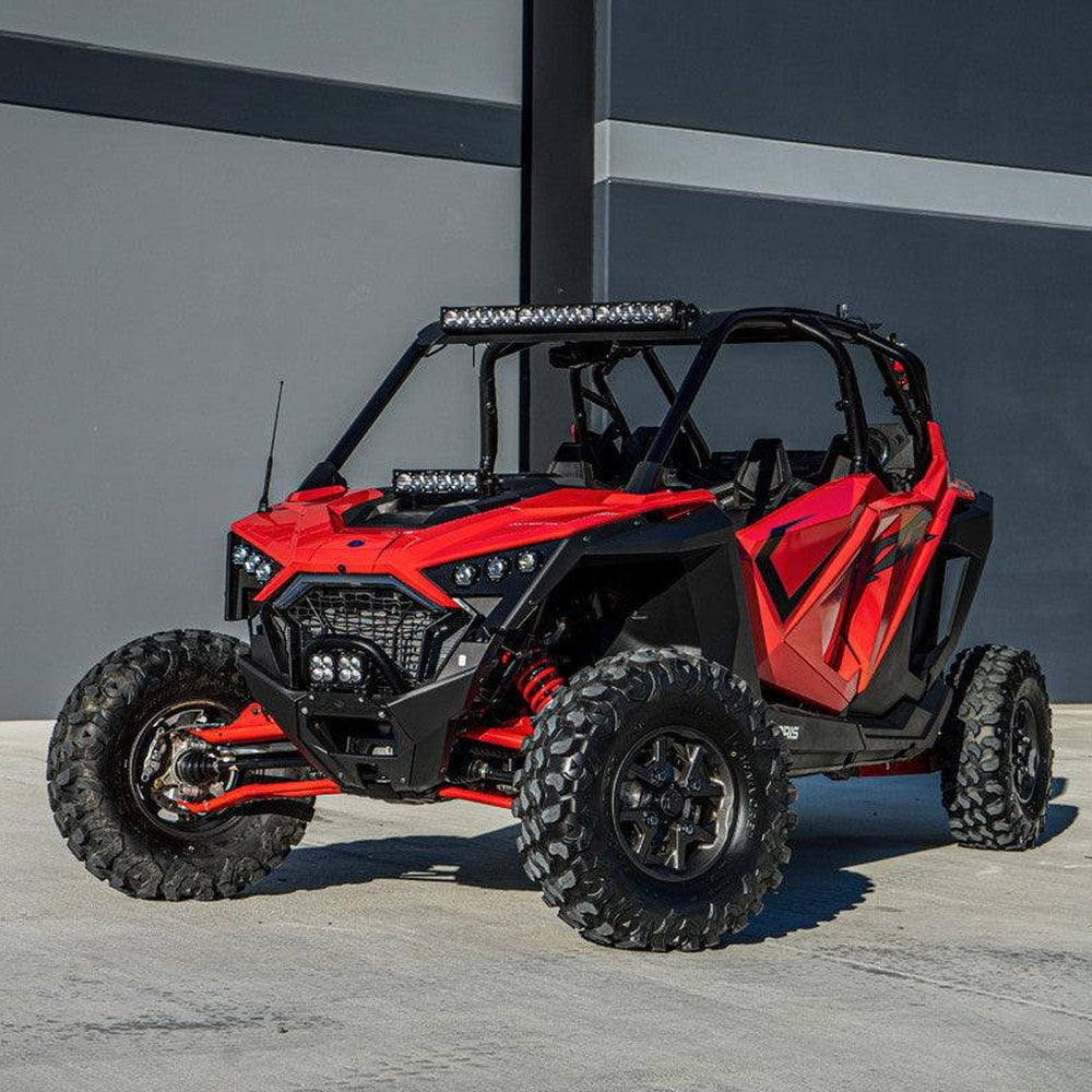 Baja Designs Polaris OnX6+ 10 Inch Hood Mount Light Bar Kit - Polaris 2020-21 RZR Pro XP, 2022 RZR Turbo R - Apollo Off-Road