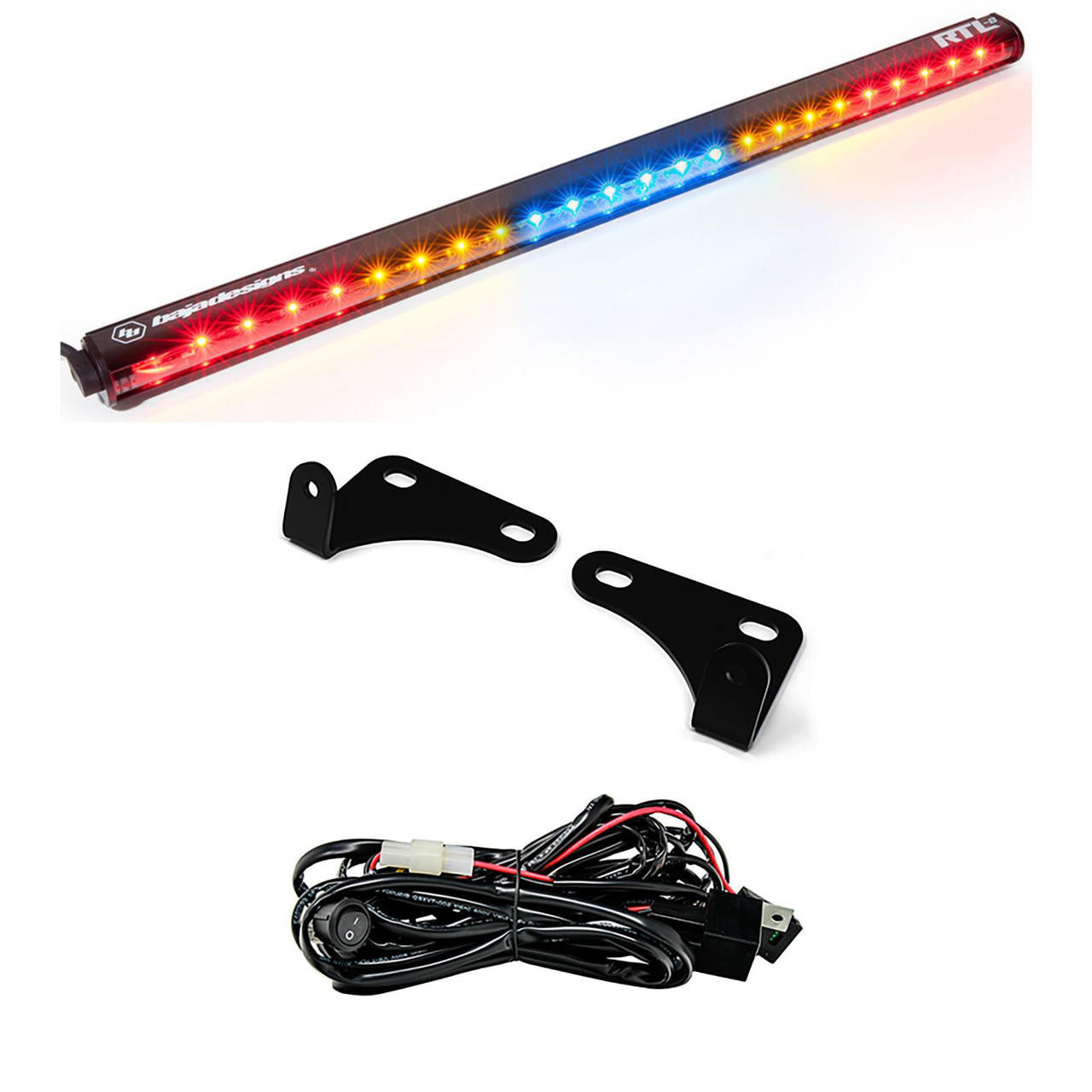 Baja Designs Polaris RTL-Blue 30 Inch Rear Tail Light Kit - Polaris 2015-18 RZR w- 2-Seats - Apollo Off-Road