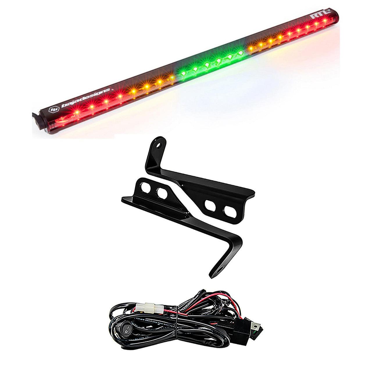 Baja Designs Polaris RTL-Green 30 Inch Rear Tail Light Kit - Polaris 2015-18 RZR w- 4-Seats - Apollo Off-Road
