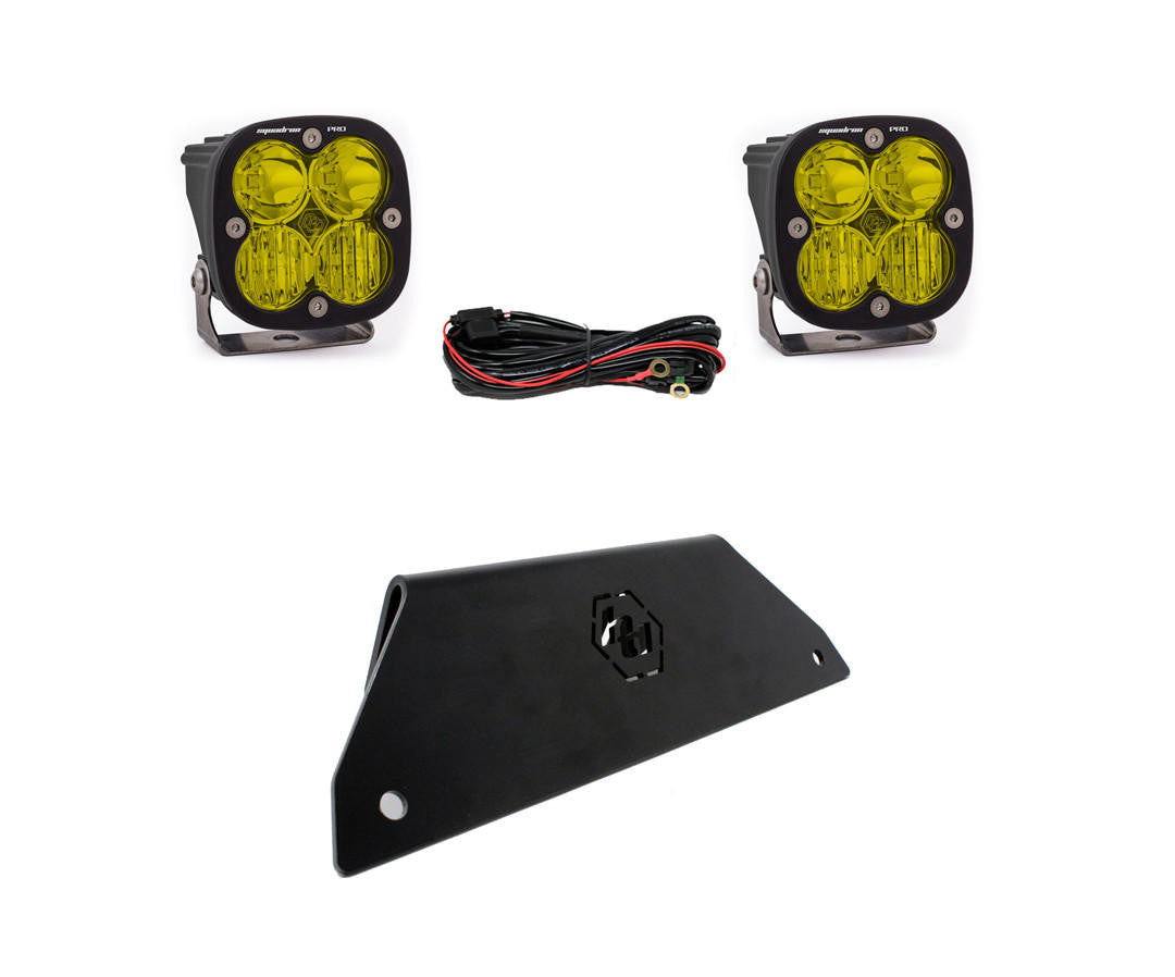 Baja Designs Polaris Squadron Pro Amber Bumper Lower Mount Light Kit - Polaris 2020-21 RZR Pro XP - Apollo Off-Road