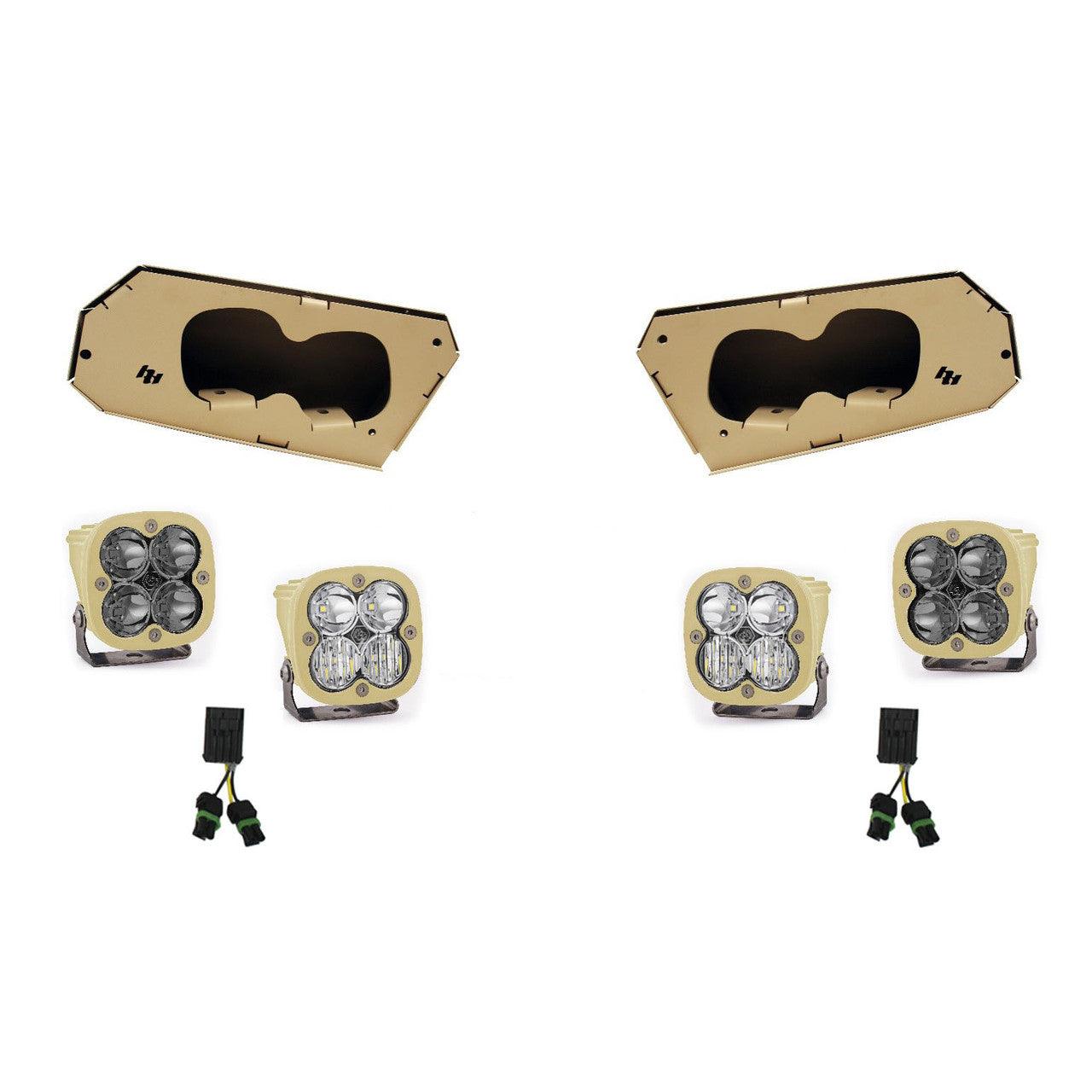 Baja Designs Polaris Squadron Pro-IR Headlight Kit - Polaris 2015-22 Dagor - Apollo Off-Road