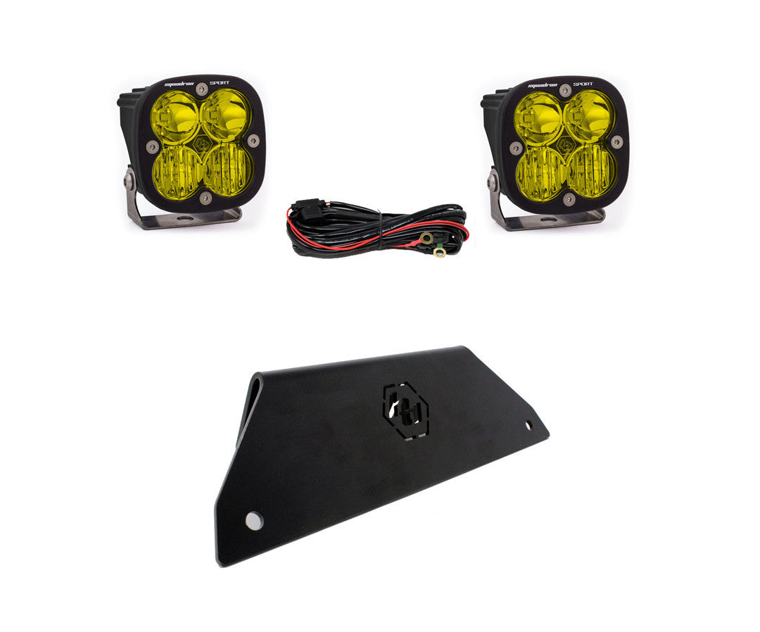 Baja Designs Polaris Squadron Sport Amber Bumper Lower Mount Light Kit - Polaris 2020-21 RZR Pro XP - Apollo Off-Road