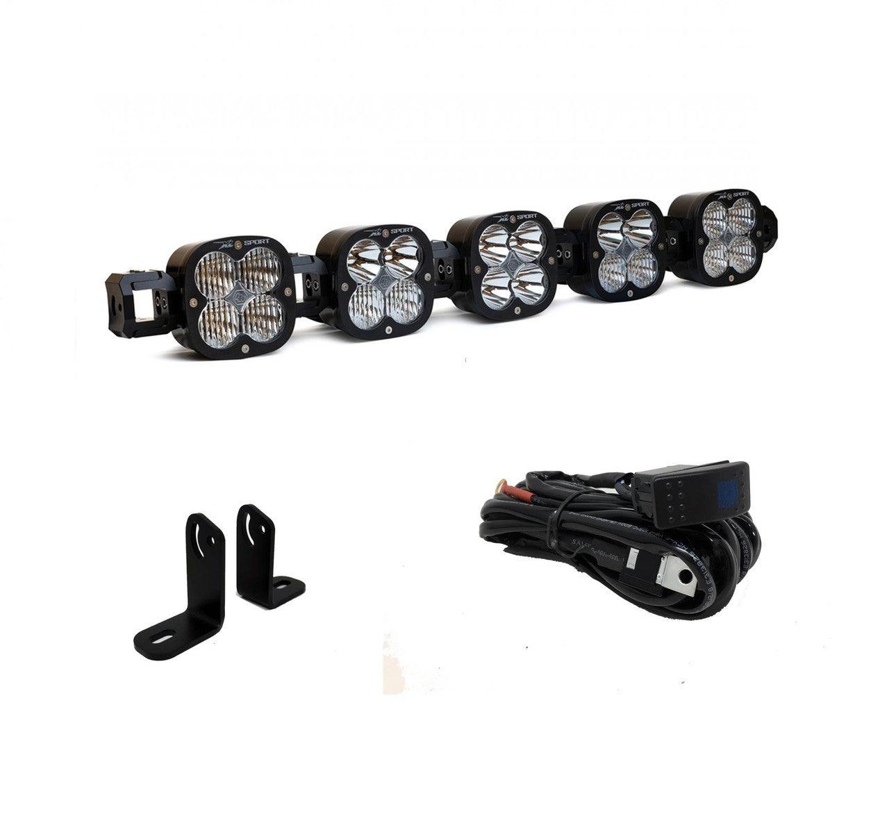 Baja Designs Polaris XL-Linkable 5-Light Roof Mount Kit - Polaris 2018-21 RZR Turbo S - Apollo Off-Road