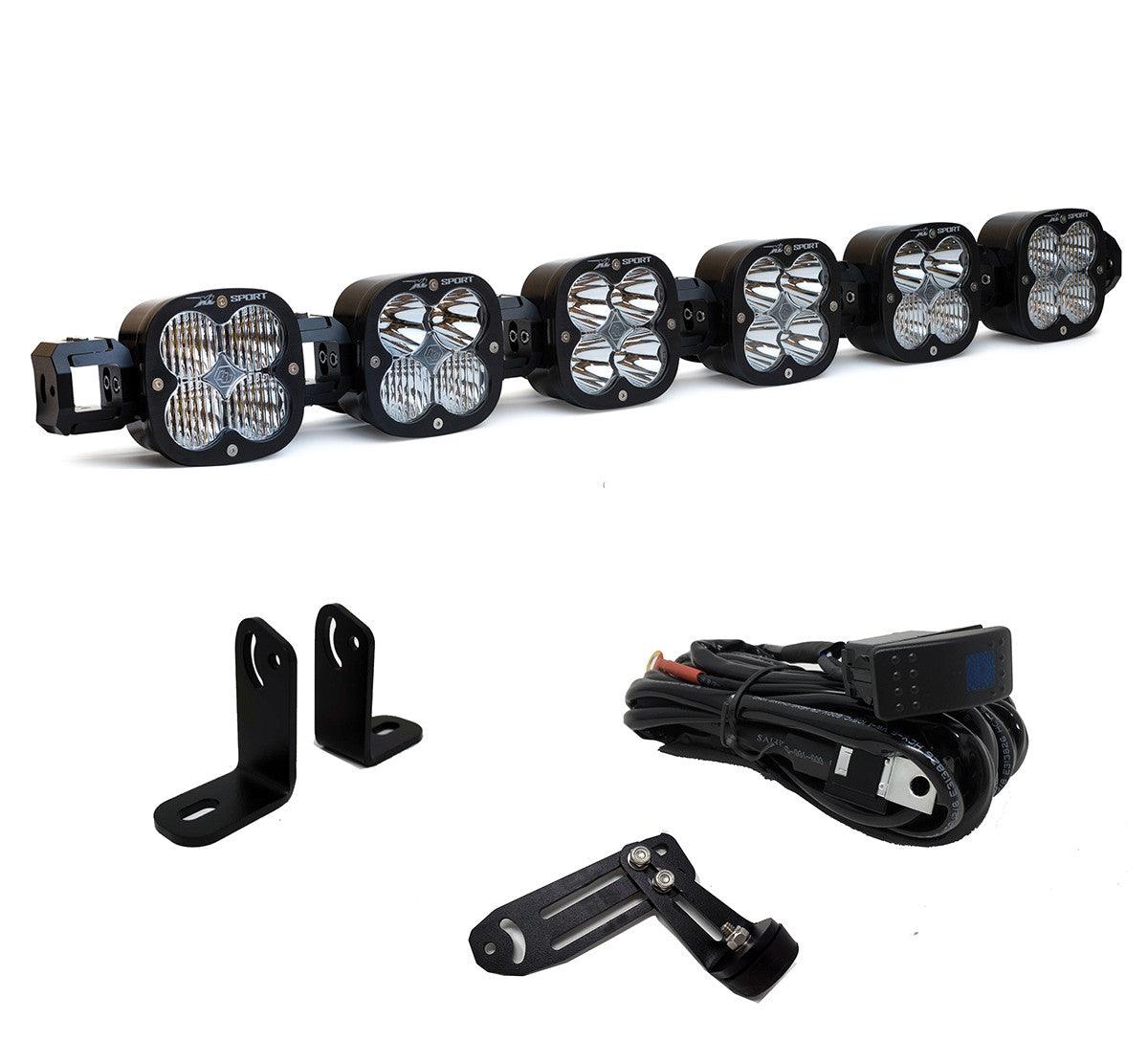 Baja Designs Polaris XL-Linkable 6-Light Roof Mount Kit - Polaris 2020-21 RZR Pro XP, 2022 RZR Turbo R - Apollo Off-Road