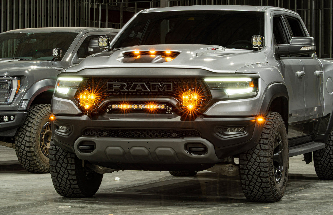 Baja Designs Ram LP9 Pro Bumper Light Kit - Ram 2021-22 1500 TRX - Apollo Off-Road