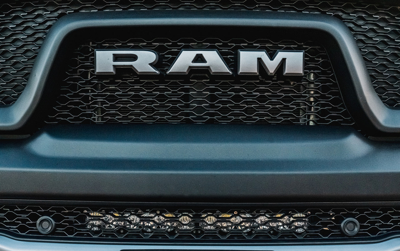 Baja Designs Ram OnX6+ 20 Inch Bumper Light Bar Kit - Ram 2019-22 1500 Rebel - Apollo Off-Road
