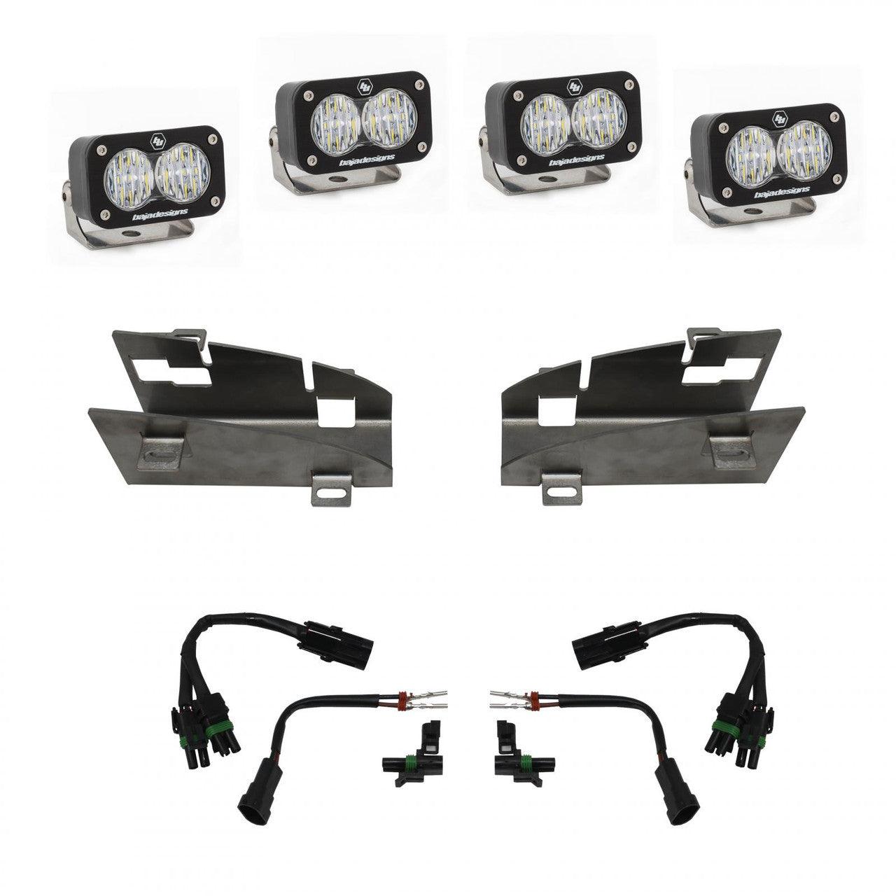 Baja Designs Ram S2 Sport Dual Fog Pocket Light Kit - Ram 2019-22 1500 Rebel, 2021-22 1500 TRX - Apollo Off-Road