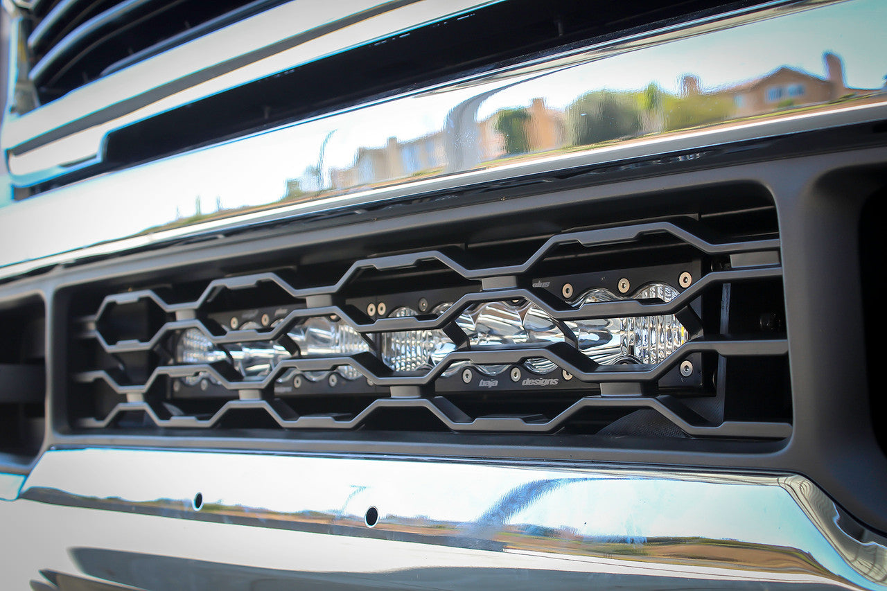 Baja Designs Ram S8 20 Inch Grille Lower Light Bar Kit - Ram 2019-21 2500-3500 - Apollo Off-Road