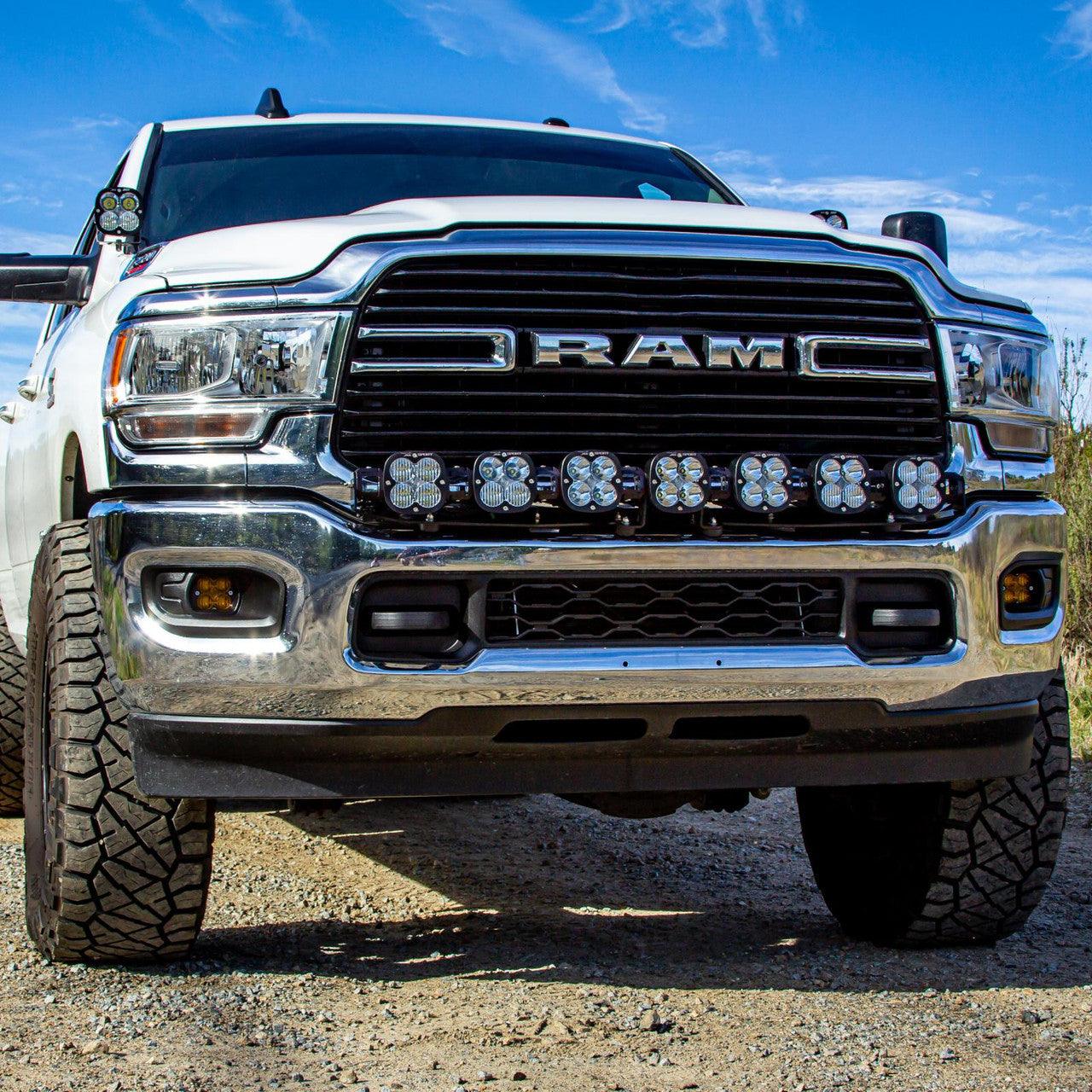 Baja Designs Ram XL-Linkable 7-Light Bumper Light Kit - Ram 2019-21 2500-3500 - Apollo Off-Road