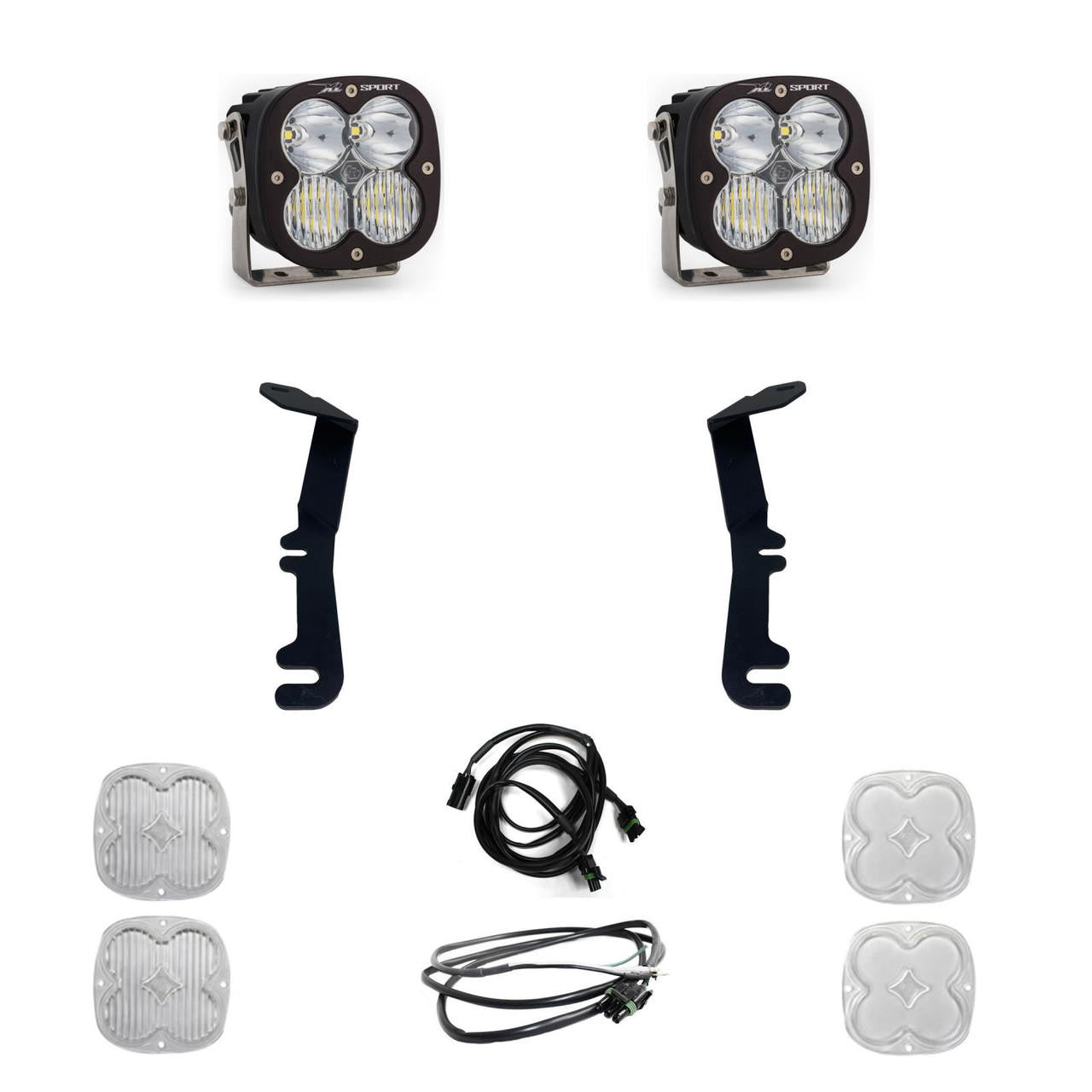 Baja Designs Ram XL Sport A-Pillar Light Kit - Ram 2021-22 1500 TRX - Apollo Off-Road