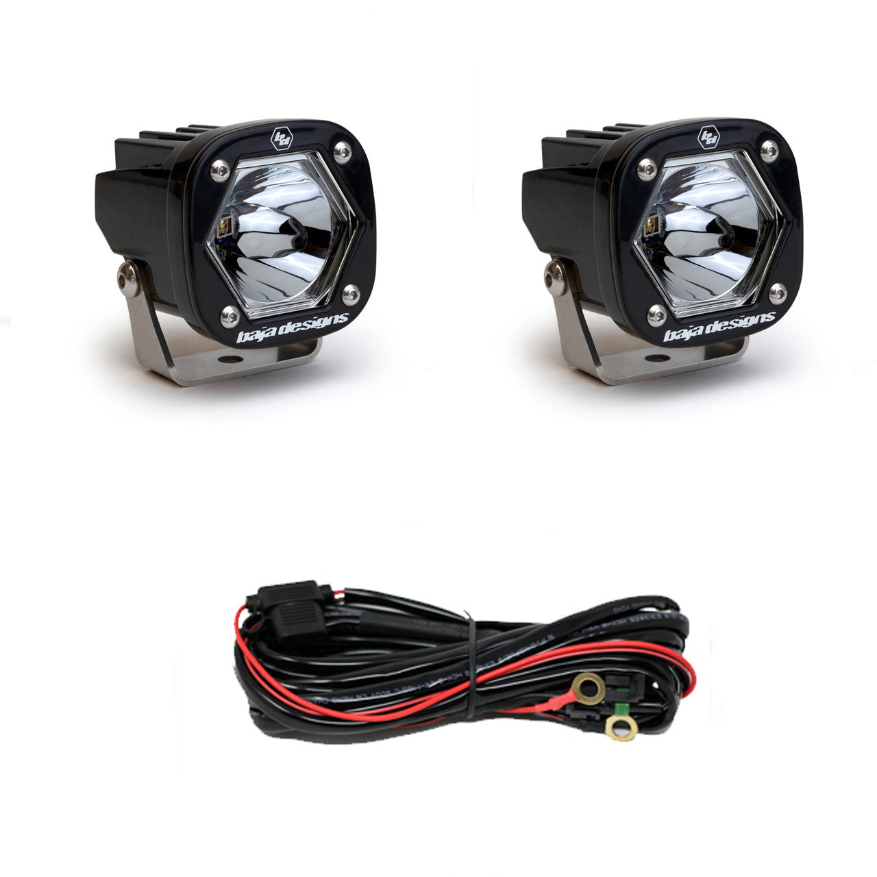 Baja Designs S1 Black Laser Light Pod, Laser Spot Pattern, Clear - Apollo Off-Road