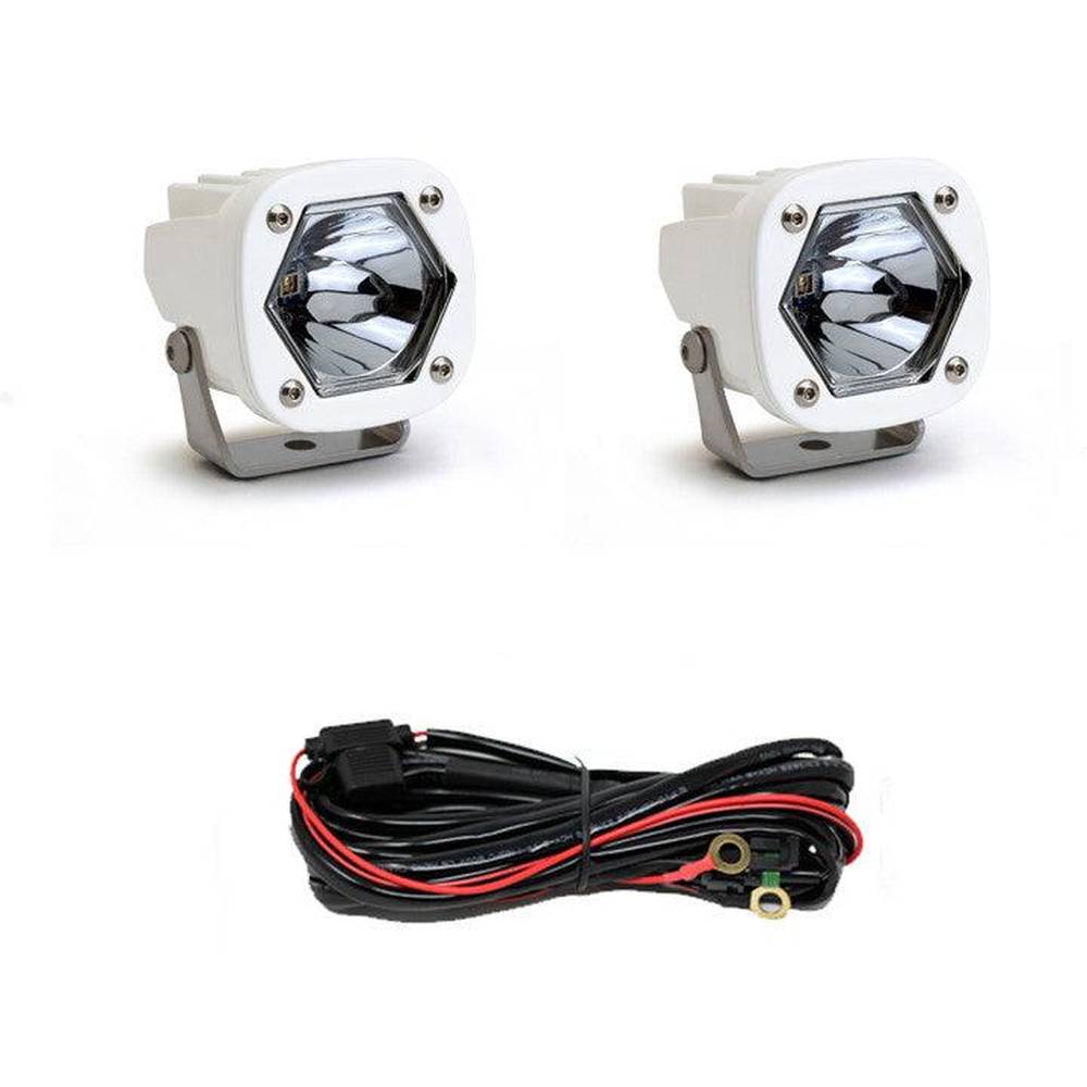Baja Designs S1 White Laser Light Pod, Laser Spot Pattern, Clear - Apollo Off-Road