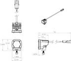 Baja Designs S1 White LED Light Pod Pair, Work-Scene Pattern, Clear - Apollo Off-Road