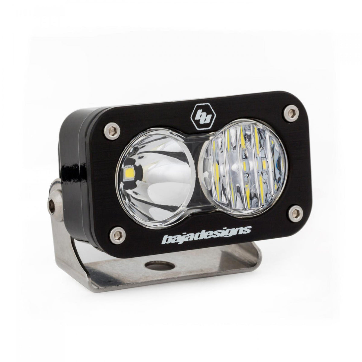 Baja Designs S2 Pro Black LED Light Pod, Driving-Combo Pattern, Clear - Apollo Off-Road